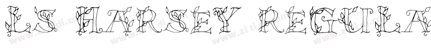 ls harsey regular de字体转换
